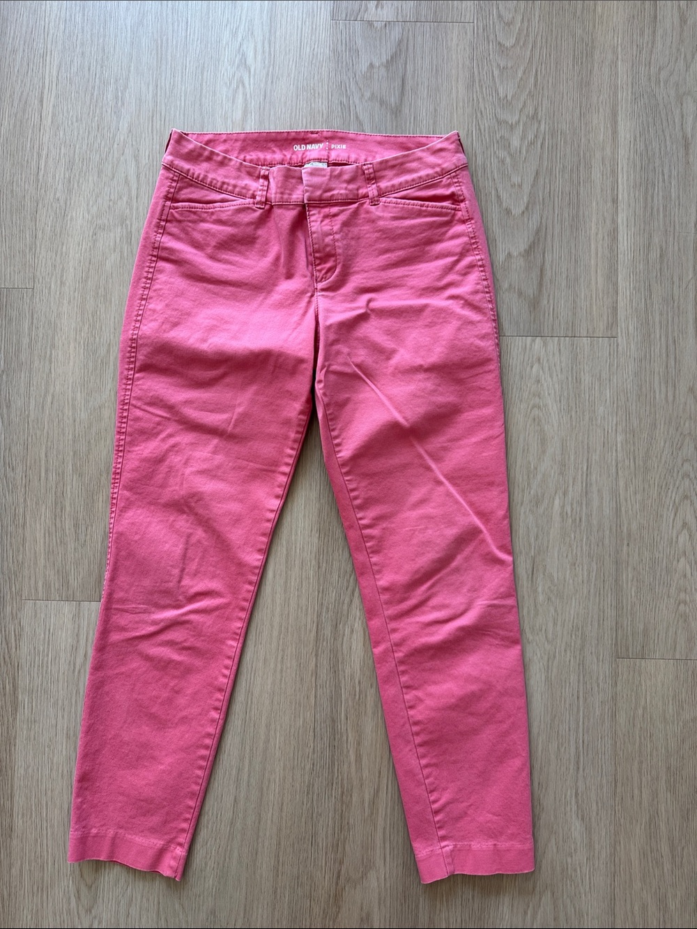 Old Navy Coral-Pink Cropped Slim Jeans
